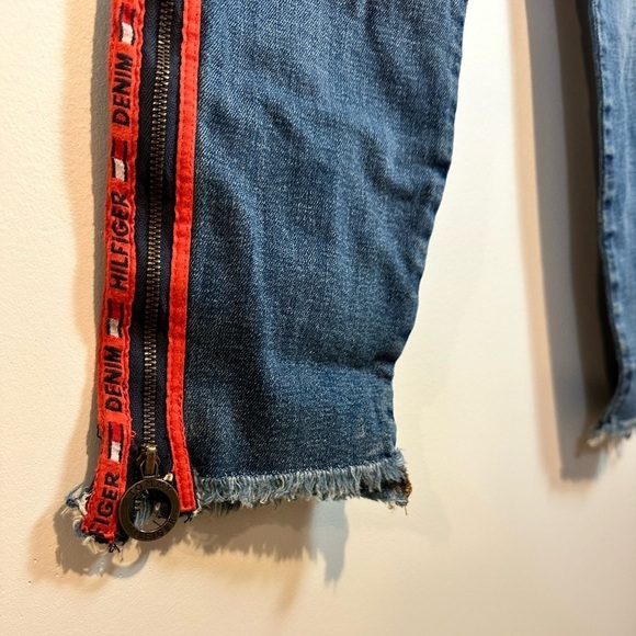 Tommy  Hilfiger Denim Jeans with Red Zipper Leg Details - Picture 7 of 13